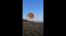 Skyward Soar: Adrenaline-Packed Parasailing Adventure Takes Flight