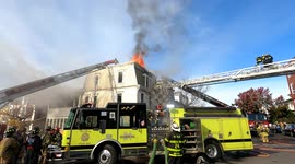 Firefighter injured at 2nd Alarm fire, Mount Carmel, Pennsylvania