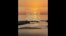 Video that speaks the truth of Gods word with beautiful sunset pictures that I have taken in the background