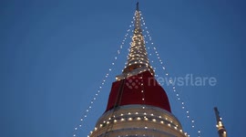 Devotees celebrate 'largest temple fair' in Samut Prakan, Thailand