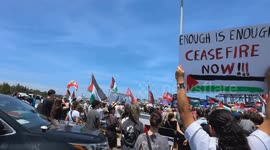 ‘Stop the genocide in Gaza - block the Zim boat’ rally in Sydney, Australia