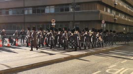 The procession of the new Lord Mayor of the City Of London  took place in the City Of London