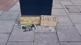 1000's of of pro-palestine protesters end up at Vauxhall to hear Jeremy Corbyn give a speech