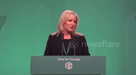 Michelle O’Neill speech at Sinn Fein ard fheis conference in Northern Ireland