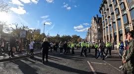 London: Heavy Policing After Armistice Day Ceremony In Westminster