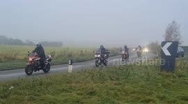 100s of bikers from across the UK turn out for Remembrance day ride in Yorkshire