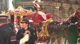 Lord Mayor's Show parades through City of London, UK