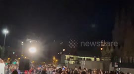 Spain: Sagrada Familia Lights Up New Towers