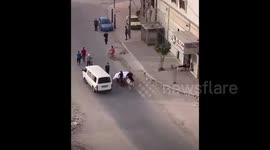 Donkey Cart Provides Transport For Funeral in Gaza