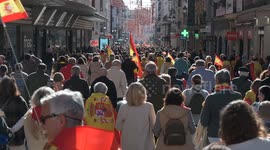 Protest Against Amnesty Deal For Catalan Separatists in Madrid, Spain