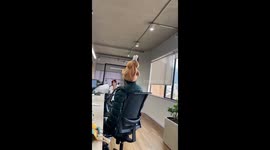 Bogota's quirkiest costume: boss turns heads with chicken hat dance at office contest