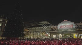 Nicole Scherzinger switches on Covent Garden Christmas lights for 2023 in London, UK