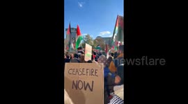 UK: Hundreds Of Thousands Turn Out For Pro-Palestine Rally In Central London 2