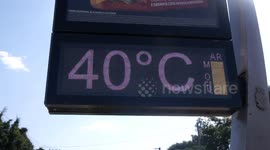 Days of intense heat in Sao Paulo, Brazil
