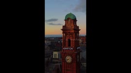 kimpton tower in manchester city centre in the sunset time