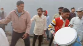 Ancient ritual sees men trampled by cattle for prosperity in Ujjain, India