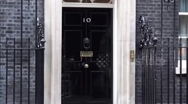 James Cleverly leaves Downing Street in London, UK after being appointed Home Secretary