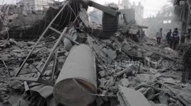 Israel Hits Homes In Al Bureij Refugee Camp, Palestine