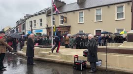 Taoiseach and NI Secretary lay wreaths in Enniskillen, UK on Remembrance Sunday