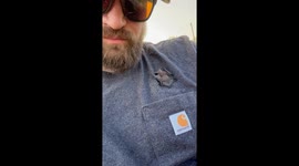 Baby bat takes refuge in shirt pocket in Greenville, SC