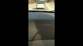 Head-On Collision Destroys Vehicle
