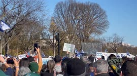March for Israel tens of thousands of attendees November 14, 2023, at the National Mall Washington, DC United States of America