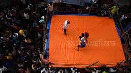 Street Wrestling “DANGAL” on the occasion of Diwali in Kolkata, India