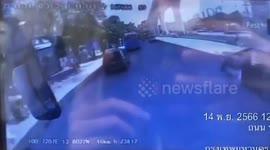 Electric bus smashes into taxi killing one and injuring 10 in Bangkok