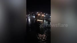 Ferry tilts at sea forcing hundreds of passengers to return to port in the Philippines