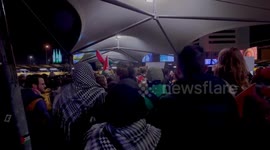 Netherlands: Hundreds Of Pro-Palestine Protester Sit In At Schiphol Airport 2