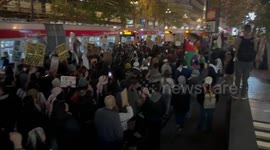 Protesters Call For Gaza Ceasefire in San Francisco, USA