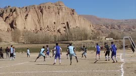 Football match at Buddha site in Afghanistan promotes cultural relics protection