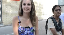 Interview to a young girl waiting for the Royal Baby