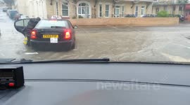Flash floods in Ilfracombe, Devon