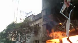 Huge explosion in Rosario, Argentina