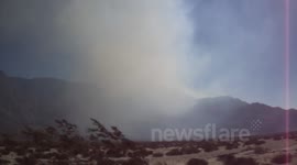 Strange Smoke Cloud from the Palm Springs Fire- August 8, 2013