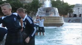 Scottish Football Fans Celebrate