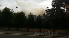 Fire At St Paul's School Brentford