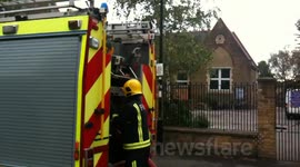 Fire At St Paul's School Brentford