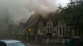 Fire At St Paul's School Brentford