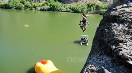 Record breaking water blob launch