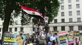 Anti Egyptian Government Protest In London