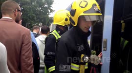 Fire on Train to London (Sidcup to London Bridge) (raw) - Video 5 of 6