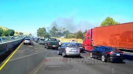 Fairfield Brushfire Cellphone Footage - August 27 2013