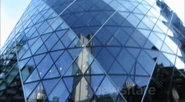 The London Landmark The Gherkin Made ot of Lego