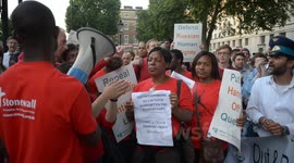 “Love Russia, Hate Homophobia” protest in London