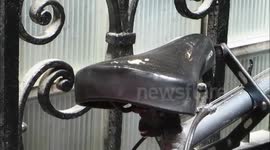 Bike Seat Smoking Caused by heat ray