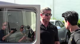 Sylvester Stallone is heard discussing Frank Sinatra Jrs death while in Beverly Hills, Ca