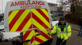 Ambulance driver road rage - tells driver to use Vaseline
