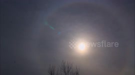 RARE 22° SOLAR HALO OVER DONEGAL IRELAND